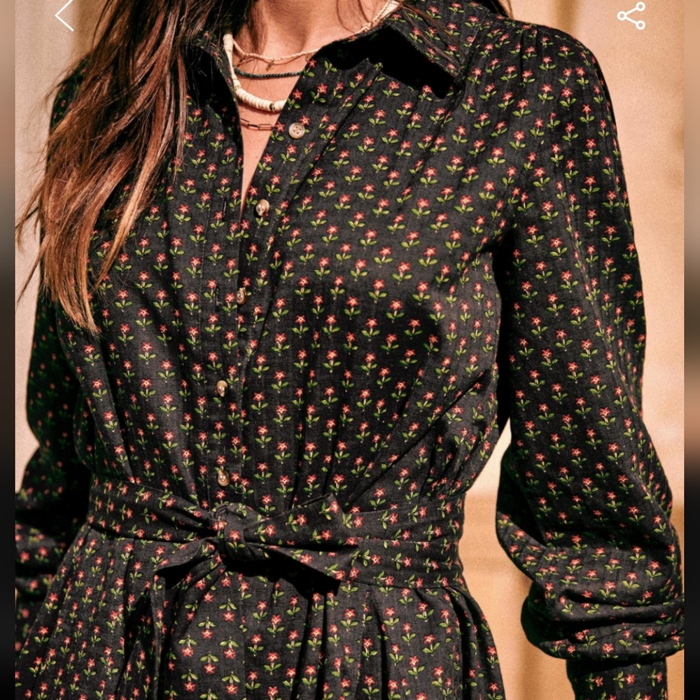 Sezane 100% Organic Cotton Sol Dress - Picture 2 of 14